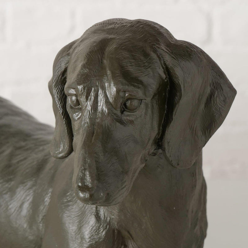 Load image into Gallery viewer, Boltze home figuur tekkel zwart 38x24cm
