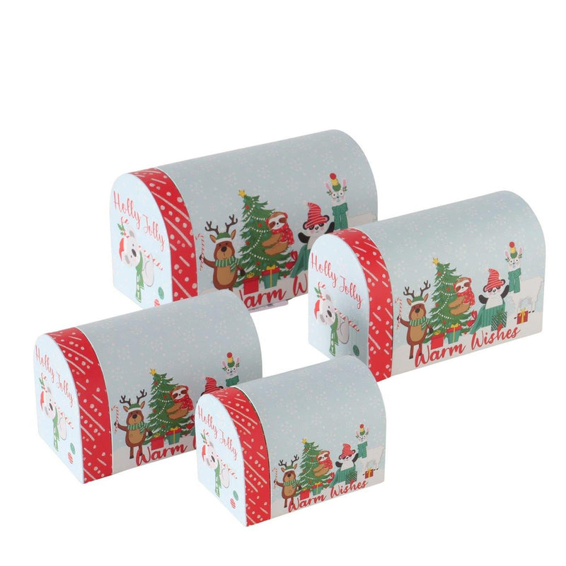 Load image into Gallery viewer, Boltze home geschenkdozenset hollyjolly 4-delig
