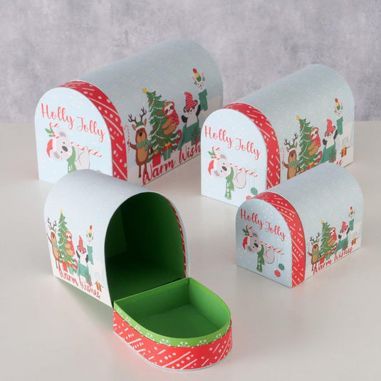 Boltze home geschenkdozenset hollyjolly 4-delig