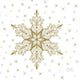 Duni servetten snowstars white 24x24cm