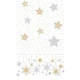 Duni tafellaken snowstars white 138x220