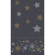 Duni tafellaken snowstars black 138x220
