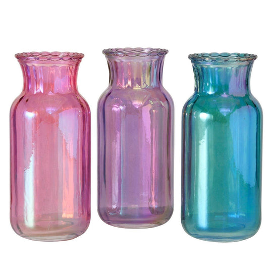 Boltze home vaas yrisa ø6,2xh13,7cm 3 assorti