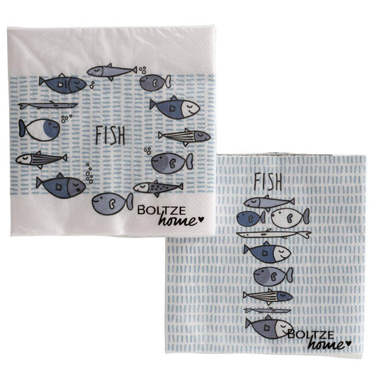 Boltze home servetten vissen