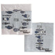 Boltze home servetten vissen