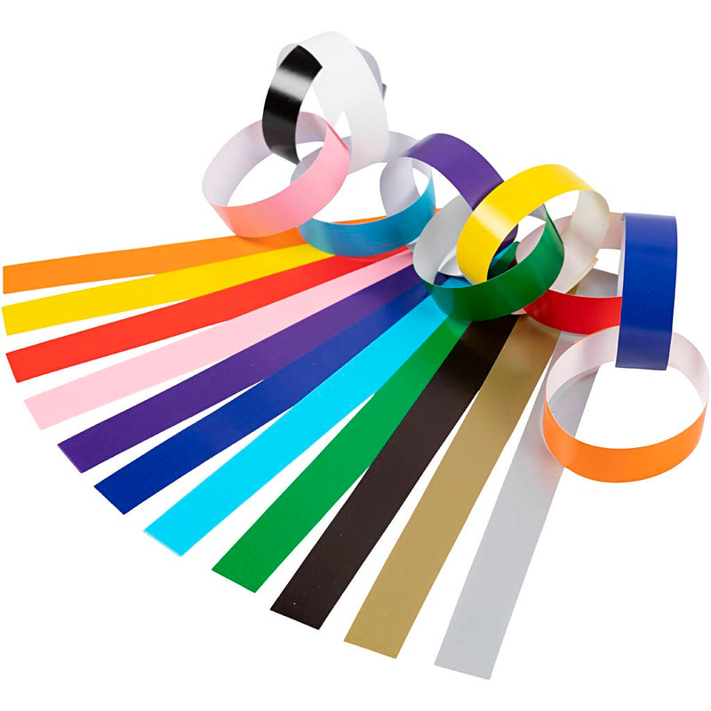 Load image into Gallery viewer, Creativ company https: www.cchobby.nl slinger-stroken-l-16-cm-b-15-mm-diverse-kleuren-2400-stuk-1-doos
