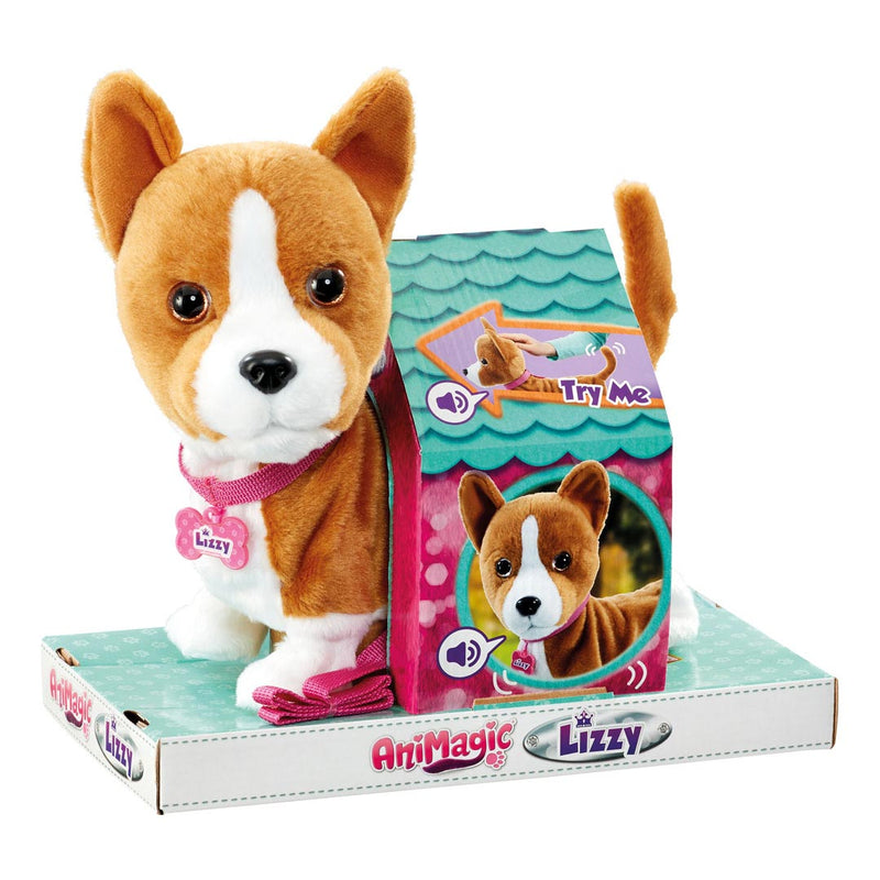 Load image into Gallery viewer, Goliath Games Animagic Lizzy Corgi Hond Interactieve Knuffel
