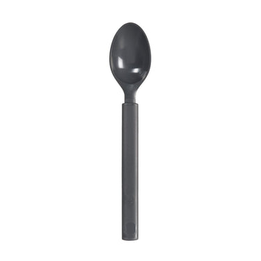 Duni kunststof lepel granite herbruikbaar 17cm doosje a 6 stuks
