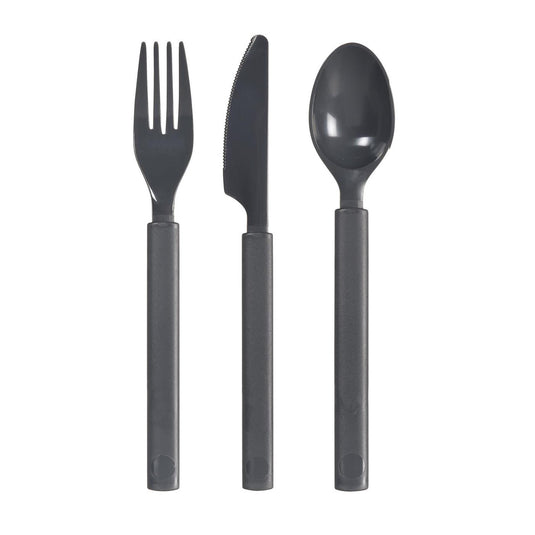 Duni kunststof bestekset 6-delig granite