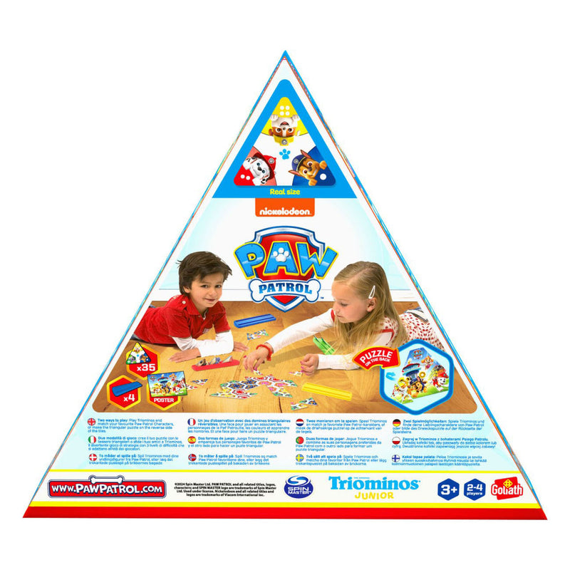 Load image into Gallery viewer, Goliath triominos junior paw patrol - bordspel - kinderspel - speel triominos met jouw favoriete paw patrol personage.
