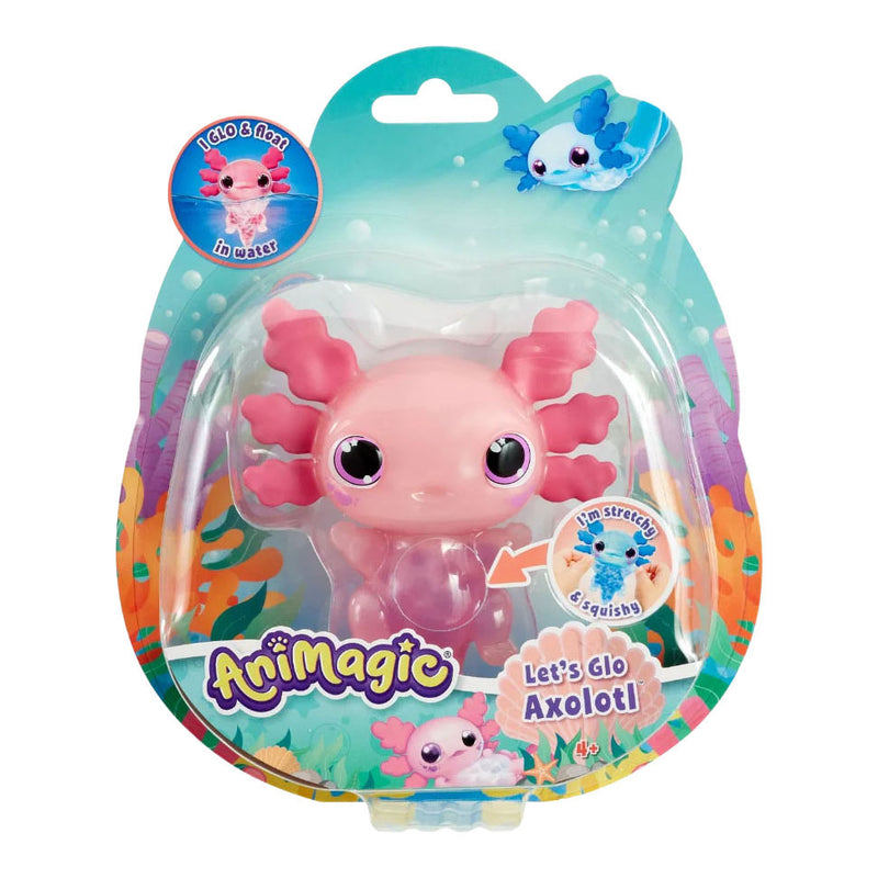 Load image into Gallery viewer, Goliath animagic let's glo axolotl roze - speelfiguur - lichtgevende axolotl
