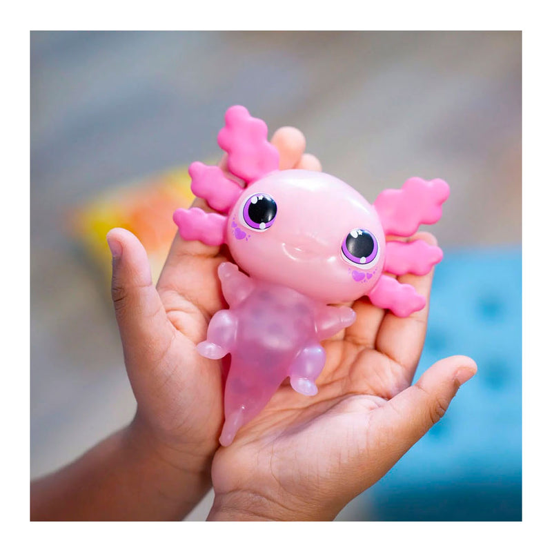 Load image into Gallery viewer, Goliath animagic let's glo axolotl roze - speelfiguur - lichtgevende axolotl
