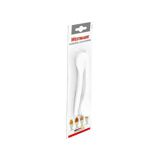 Westmark eierlepels wit set a 6 14,5 cm