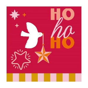Duni servetten festive joy 33x33cm