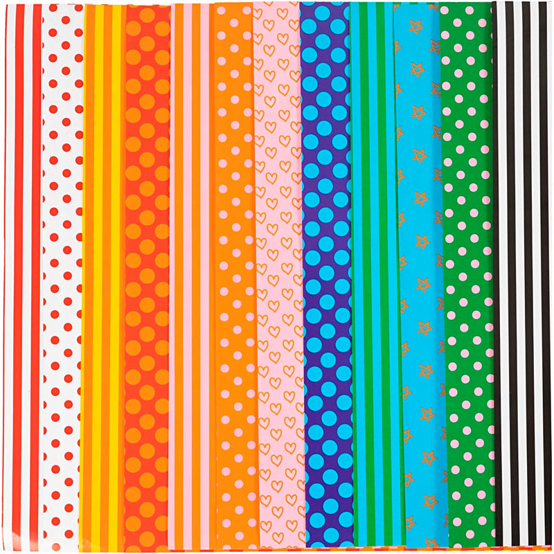 Afbeelding laden in galerijviewer, Https: www.cchobby.nl glanspapier-patroon-vel-32x48-cm-80-gr-diverse-kleuren-100-div-vellen-1-doos
