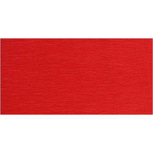 Crepepapier, vel 50x250 cm, rood, 10 vouw 1 doos