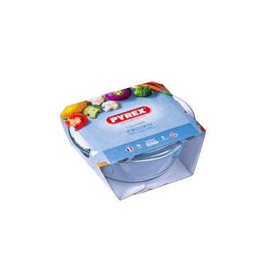 Pyrex ronde schaal met deksel 2,3+0,7l
