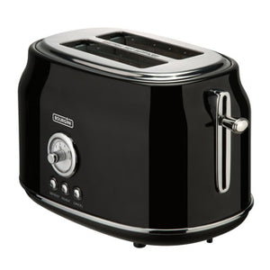 Bourgini broodrooster retro toaster black