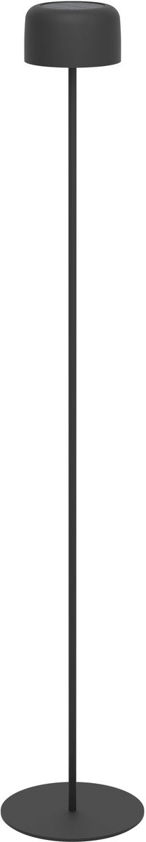 Eglo roccanova-l staande lamp - oplaadbaar (tot 22 uur licht) - solar - 120 cm - zwart - draadloos - dimbaar - binnen en buiten