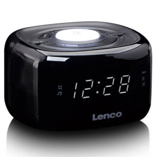 Load image into Gallery viewer, Lenco fm wekkerradio met nachtlamp
