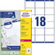 Adresetiketten avery zweckform ultragrip wit