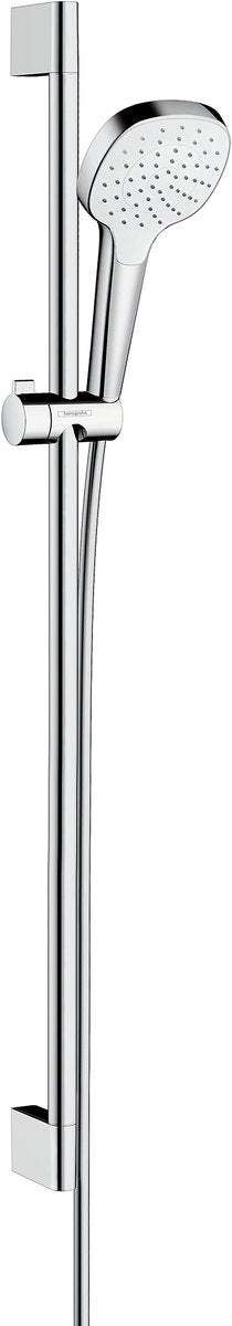 Hansgrohe croma select e glijstangset - 90cm - 1 straalsoort - wit chroom (wit)