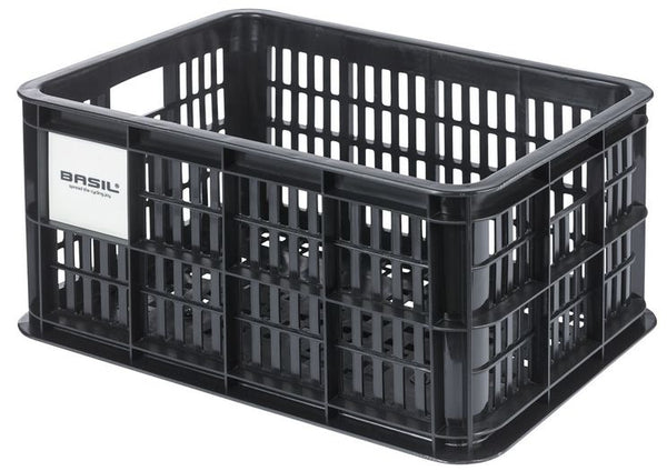 basil bicycle crate s mik - small - 17.5 liters - black