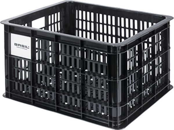 basil bicycle crate m mik - medium - 29.5 liters - black