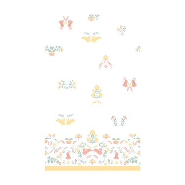 Duni tafellaken ornament easter cel 138x220cm