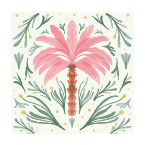 Duni servetten palm oasis 3-laags tissue 24x24cm