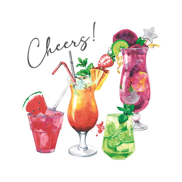 Duni servetten colourful cheers 3-laags tissue 33x33cm