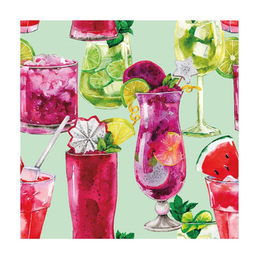 Duni servetten colourful cheers 3-laags tissue 24x24cm