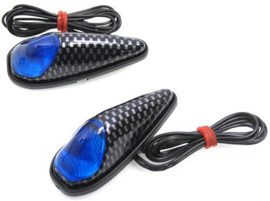 Edge lamp led set plak lamp blauw huis carbon