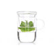 Theeglas met filter ø 8cm h=12cm