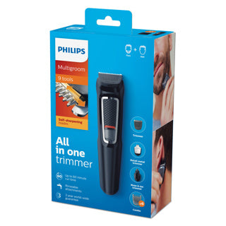 Load image into Gallery viewer, Philips tondeuse mg3740 15 multigroom series 3000 9in1 trimmer
