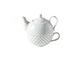 Cosy trendy tea for one blue triangle