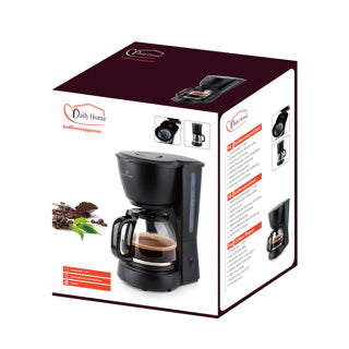 Load image into Gallery viewer, Daily home koffiezetapparaat 1.25l zwart

