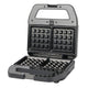 Daily home tosti wafelijzer set zwart
