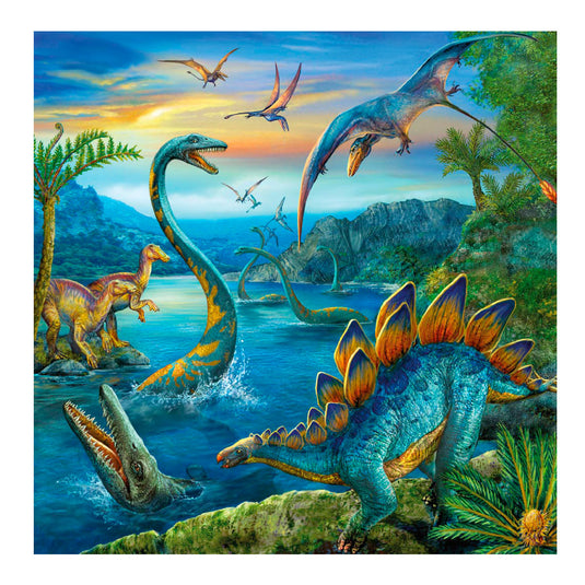 Ravensburger puzzel dinosauriërs 3x49 stuks