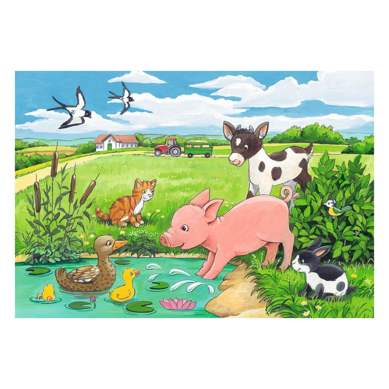 Load image into Gallery viewer, Ravensburger - Jonge Dieren op het Platteland 2x12 stuks
