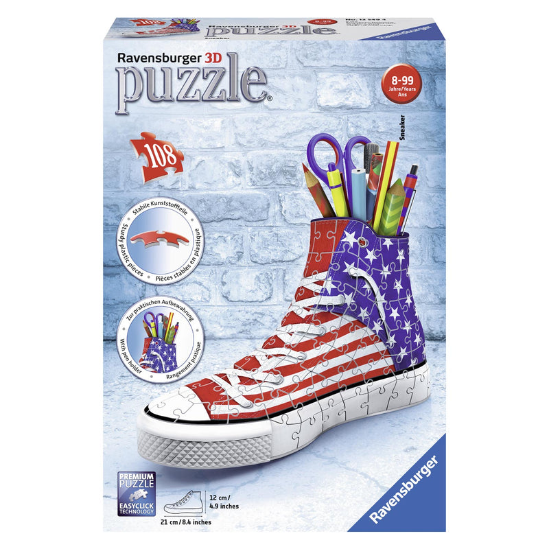 Load image into Gallery viewer, Ravensburger 3d puzzel - amerika sneaker -108st.
