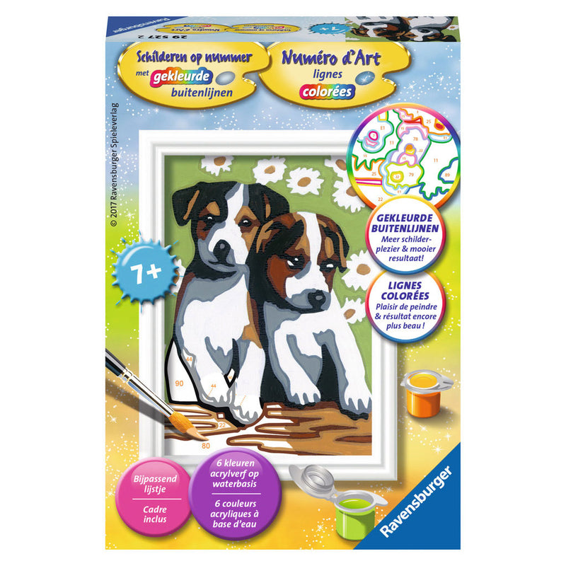 Load image into Gallery viewer, Ravensburger Schilderen op Nummer Schattige Puppy's
