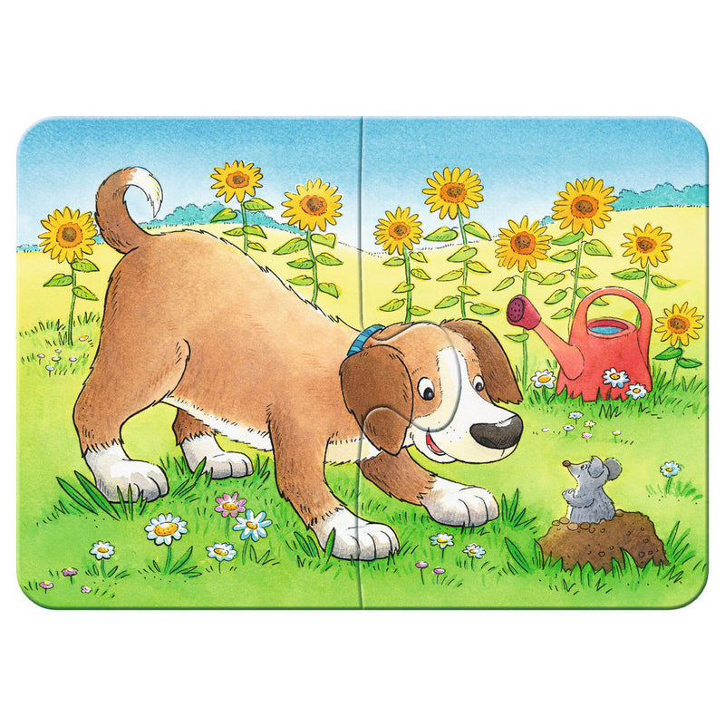 Load image into Gallery viewer, Ravensburger schattige huisdieren- my first puzzels -2+4+6+8 stukjes - kinderpuzzel
