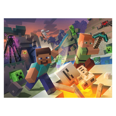 Ravensburger puzzel monster minecraft - legpuzzel - 100 xxl stukjes