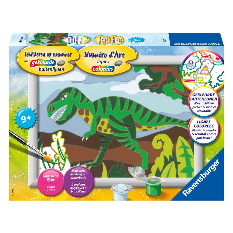 Load image into Gallery viewer, Ravensburger Schilderen op Nummer Dino
