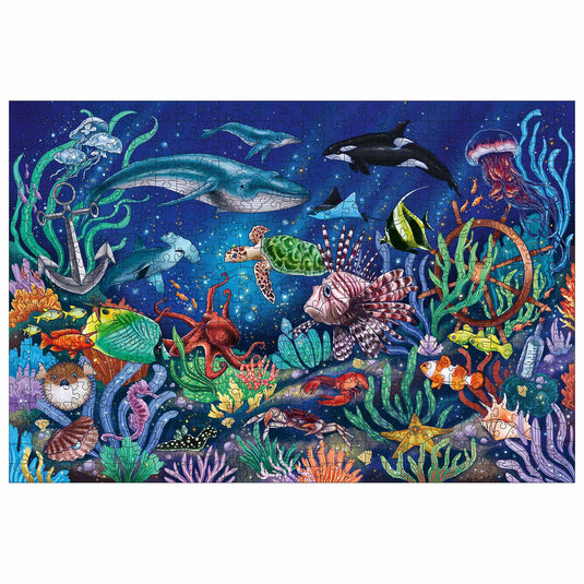 Ravensburger houten puzzel onder de zee, 500st.