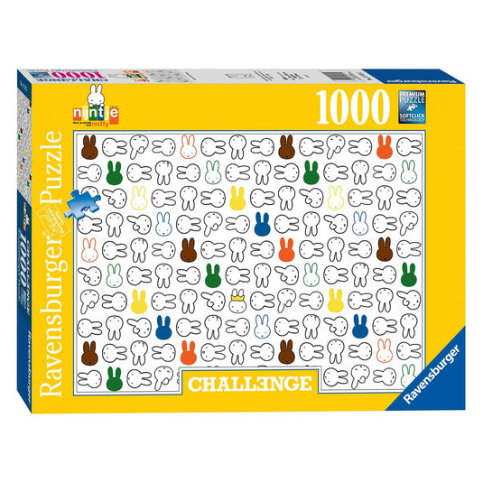 Ravensburger challenge puzzel nijntje, 1000st.