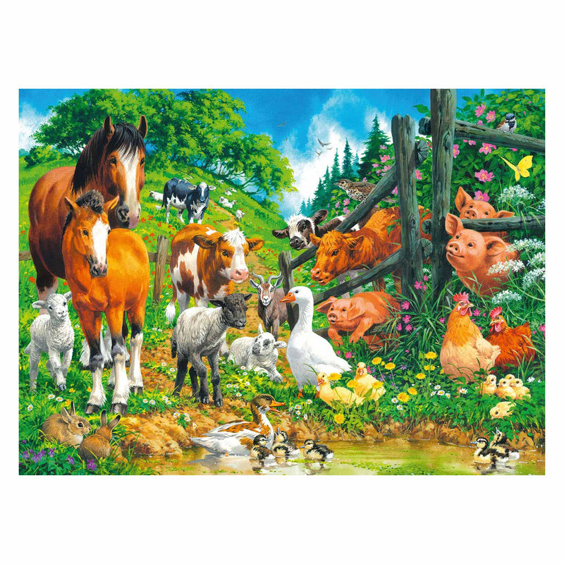 Load image into Gallery viewer, Ravensburger puzzel dierenbijeenkomst, 100st. xxl
