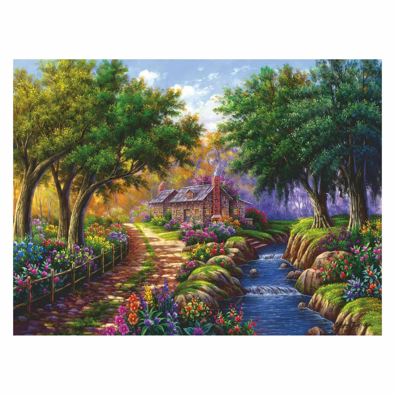Load image into Gallery viewer, Ravensburger Puzzel Cottage bij de Rivier, 1500st.
