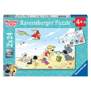 Ravensburger - Woezel Pip Zomer en Winter Legpuzzel 2x24 stuks